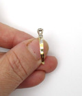 10K Yellow Gold 5 Diamond Engagement Band Ring Size 7.5 [R301] — photo 6