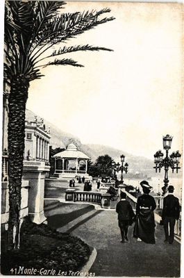 CPA AK Ed. AQUA 41 Monaco MONTE CARLO Les Terrasses (214387)