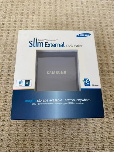 Samsung - Slim External DVD Writer - Super Writemaster - SE-S084 - Boxed