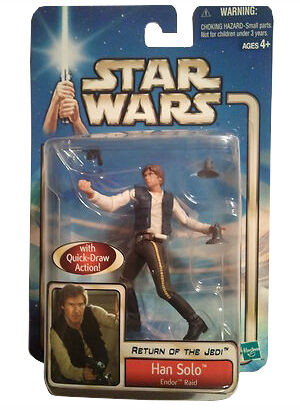 Hasbro Star Wars Episode 2 Han Solo Endor Raid Action Figure for sale online