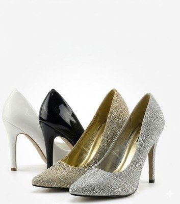 Gizelle Damen-Pumps spitz zulaufend hoher Absatz Plateau UK 9 12