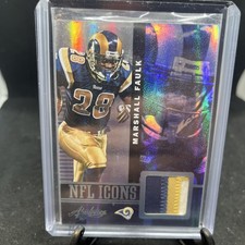 2012 Absolute NFL Icons Materials Spectrum Prime Marshall Faulk HOF No. 8 #01/49