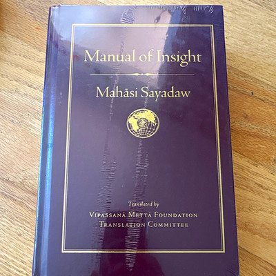 Mahasi Sayadaw Manual of Insight Hardcover 2016 Wisdom Publications Buddhism