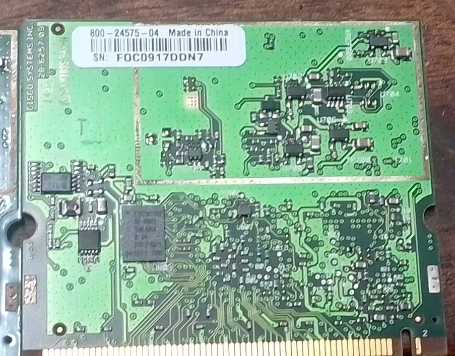 Cisco AIR-MP21G-A-K9 802.11 b/g Mini Radio PCI LAN Wireless Card (Module)  - Image 2 of 4