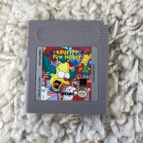 Krusty's Fun House (Nintendo Game Boy, 1993) Cartridge Only Tested