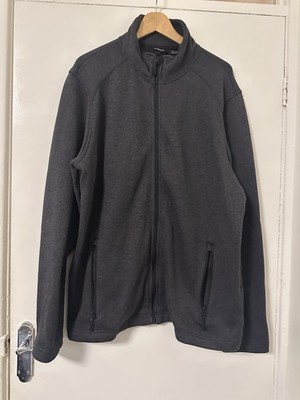 Livergy Mens Zip Up Fleece Jacket Darcy Grey Size XL 100