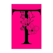 T: Monogram Initial Notebook: Customized Monogrammed Lined Gift Journal