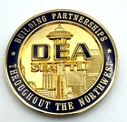 G33 DEA Seattle Narcotics Police Washington State Challenge Coin