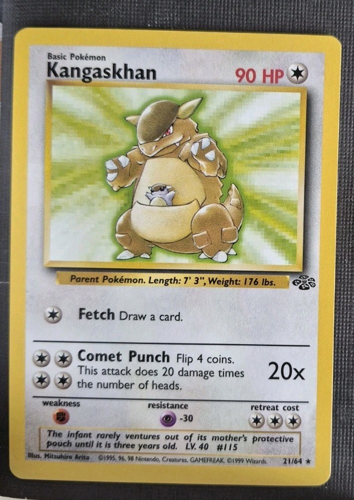 Pokemon Kangaskhan Rare Base Set 2 026/130 NM