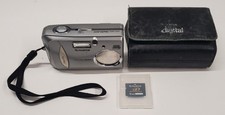 Fujifilm FinePix A203 2.0MP Compact Digital Camera w/ Memory Card Silver Tested
