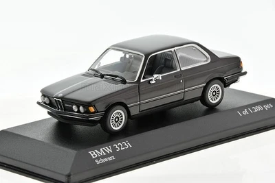 BMW 323i black E21 1975 1/43 MINICHAMPS 430025475 - Photo 1/4