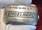 Engelhard 10 Troy oz Silver Bar ~ FREE SHIPPING !  My #331
