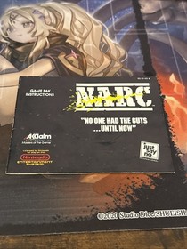 NES NARC Nintendo 1990 Video Game, Manual & Dust Jacket - Akklaim
