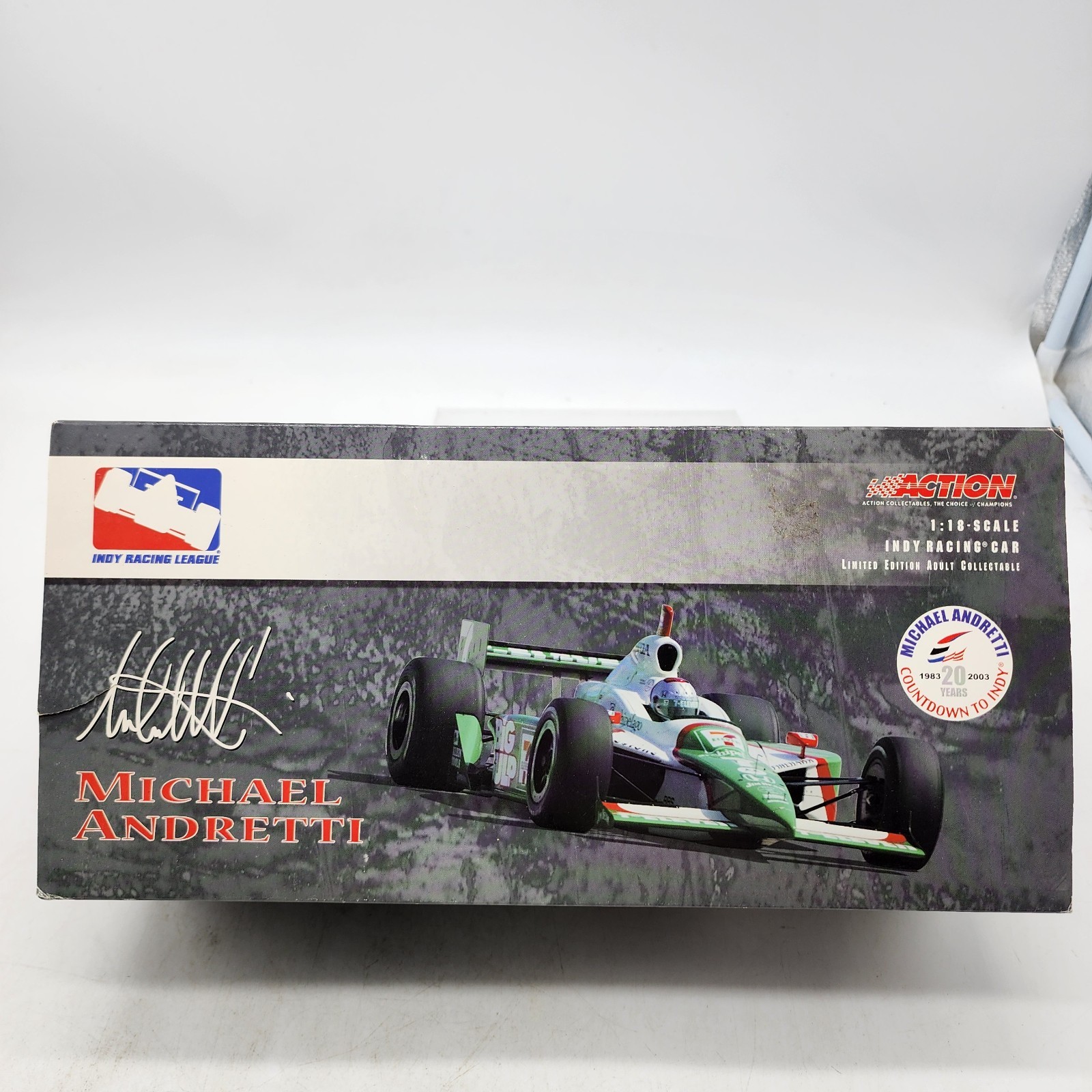 11S Action 2003 Indy 500 7 11 MICHAEL ANDRETTI Race Car F1 1:18 Rare Displayed