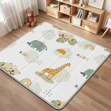 Foldable Baby Play Mat, 50x50 Playpen Mat, Waterproof Playmats for Babies and...