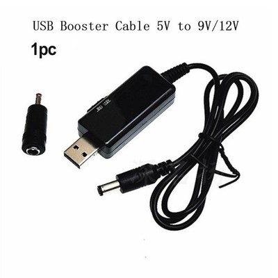 Usb Lights Radiators Power Supply Cable Step Up 1M/3Ft 5V To 9/12V Adapter Head