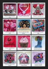 DIY Painting Kit for Two  Choose Any 2 Designs  At-Home Paint Party for Couple