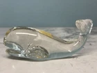 Fenton Clear Glass Whale Figurine 5"