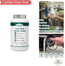 Silicone Pool Lube 8 OZ Food Grade Waterproof O Ring Grease Faucet Plumbing