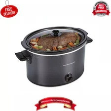 Hamilton Beach - 10 Quart Slow Cooker - Black, Simple to clean