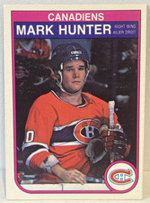 ?MARK HUNTER - Rookie Card - 1982-83 O-Pee-Chee #185 - Montreal Canadiens. rookie card picture