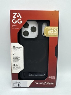 ZAGG Sedona Snap Kickstand Case with MagSafe for iPhone 17 Pro 6.3'' Black 