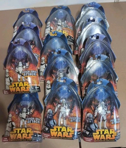 Lot Of 14 Vintage Hasbro Star Wars Revenge Of The Sith Action Figures
