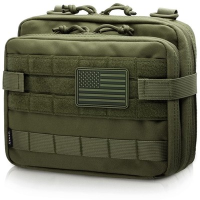 Tactical Large Admin Pouch of Double Layer Design, Molle EDC EMT Utility Pouc...