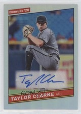 2020 Donruss Optic '20 Retro 1986 Signatures Holo Prizm Taylor Clarke Auto 0v1