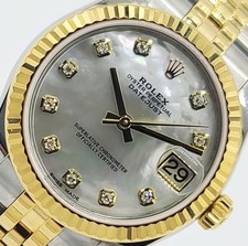Rolex Datejust Midsize 31MM 178273 18K YG & SS Complete 2019 All Factory Dia MOP