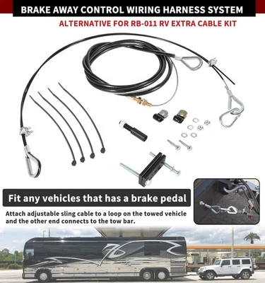 Rb-011 Ready Brake Extra Cable for RV Towed Brake Control Wiring Harness System - image 1 of 4