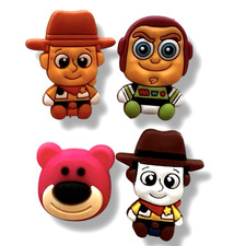 NWOT 4 Pc Set Toy Story Mini Buzz Lightyear Shoe Charms For Crocs Clogs Style K