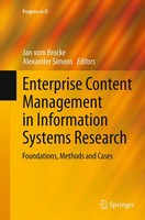 Jan Vom Brocke (U. A.) | Enterprise Content Management in Information Systems...
