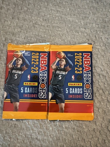 2022-2023 NBA HOOPS Panini 2 Packs Of 5cards