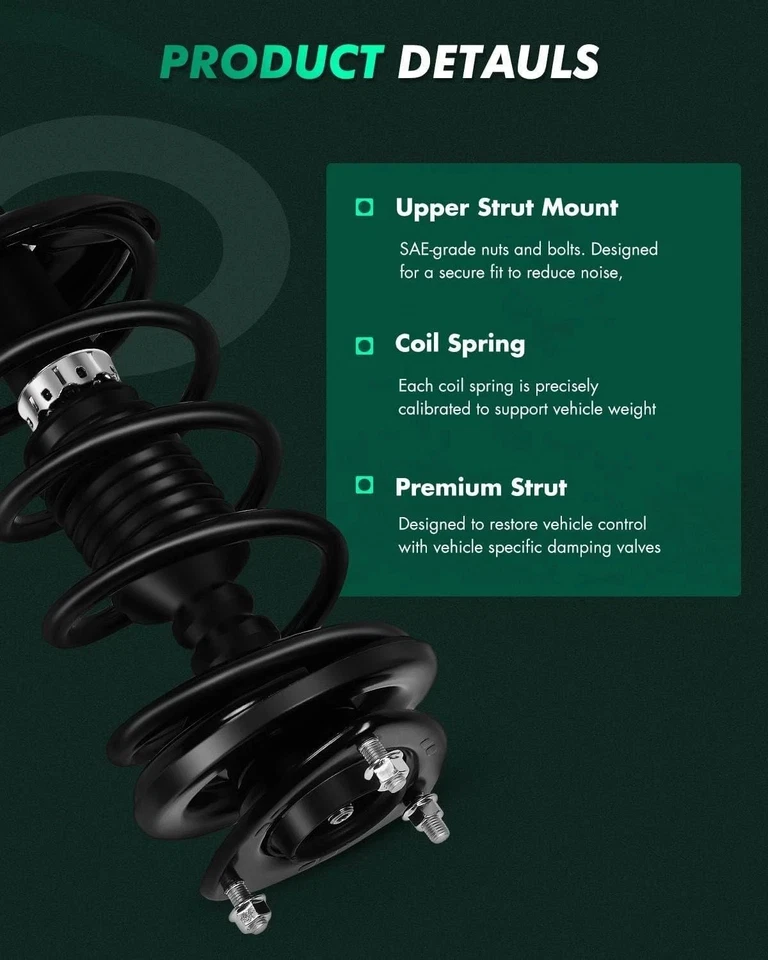 Front & Rear Side Struts Shocks Full Set fits 2006-2013 Suzuki Grand Vitara Foto 3 de 4