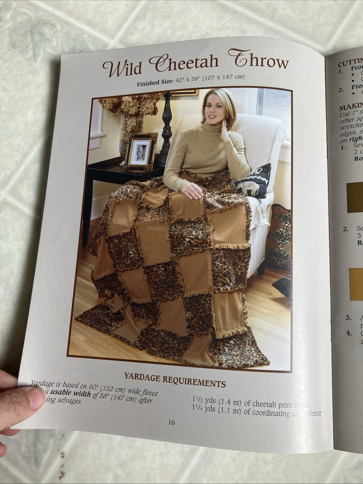 Pattern Booklet Leisure Arts Fleece Throws for the Family - 14 projects - Image 4 of 4