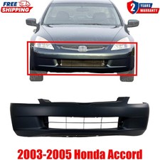 Front Bumper Cover Primed For 2003-2005 Honda Accord Sedan