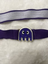 Vintage 80s Pac-Man Purple Ghost children's Elastic Belt