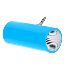 Blue 3.5 Mm Jack Stereo Mini Speaker Portable Wireless Plug In Speaker For WT