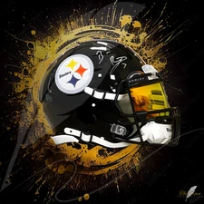 Ben Roethlisberger Steelers Helmet Canvas Art – The Crown Collection