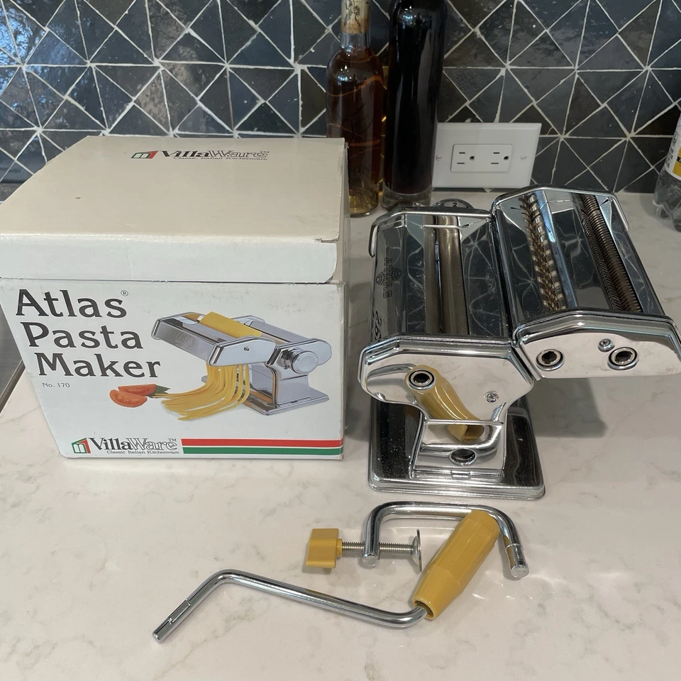 Máquina para hacer pasta Atlas No. 170 Hecho en Italia Imperia Tipo Lisso SP 150mm Marcato Usado en Excelente Condición Foto 2 de 4