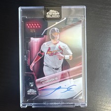 2026 Topps Chrome Black JIMMY CROOKS RC Red Refractor AUTO - /5