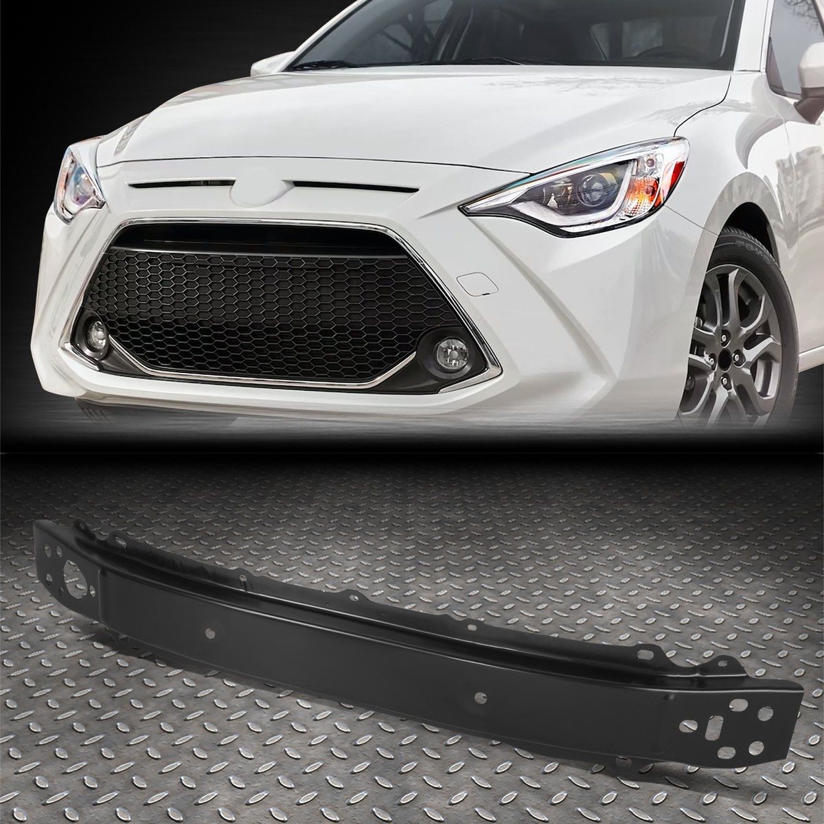 For 15-19 Toyota Yaris OE Style Steel Front Bumper Reinforcement