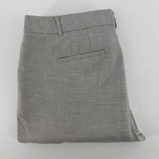 Talbots Petite Womens Trousers Pants Gray Flat Front Business Casual Size 12P