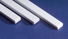Evergreen Plastic Styrene Strips 6x8 HO Scale (10) - Model Railroad Scratch