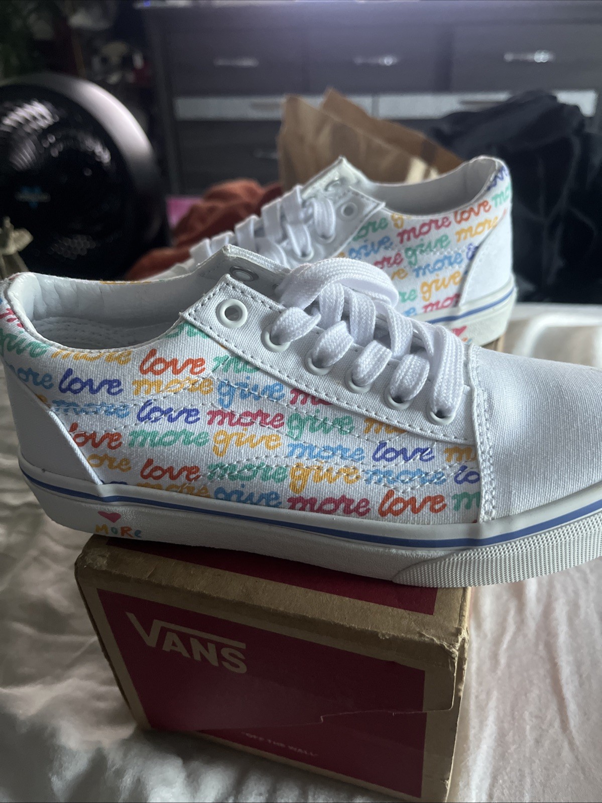 SAOLA VANS Oldol Skoo veroco bianco tag