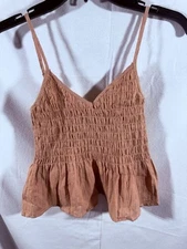 SHEIN Small Boho Festival Pink Strap Elastic Top