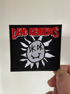Dead Kennedys Iron On Patch  C&D Visionary White Red Black Embroidered Punk