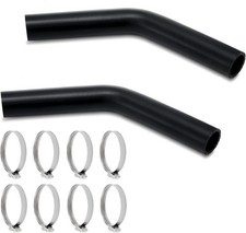 2 set 1.5" ID Gasoline Fuel Filler Neck Hose with 8 Clamps - 15 7/8" 45 Degree G