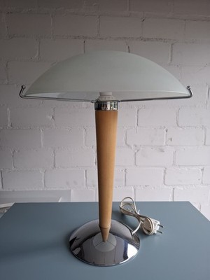 IKEA Kvintol Vintage Lampe XL H: 50cm Pilzlampe Art Deco 90er Chrom Vintage TOP!